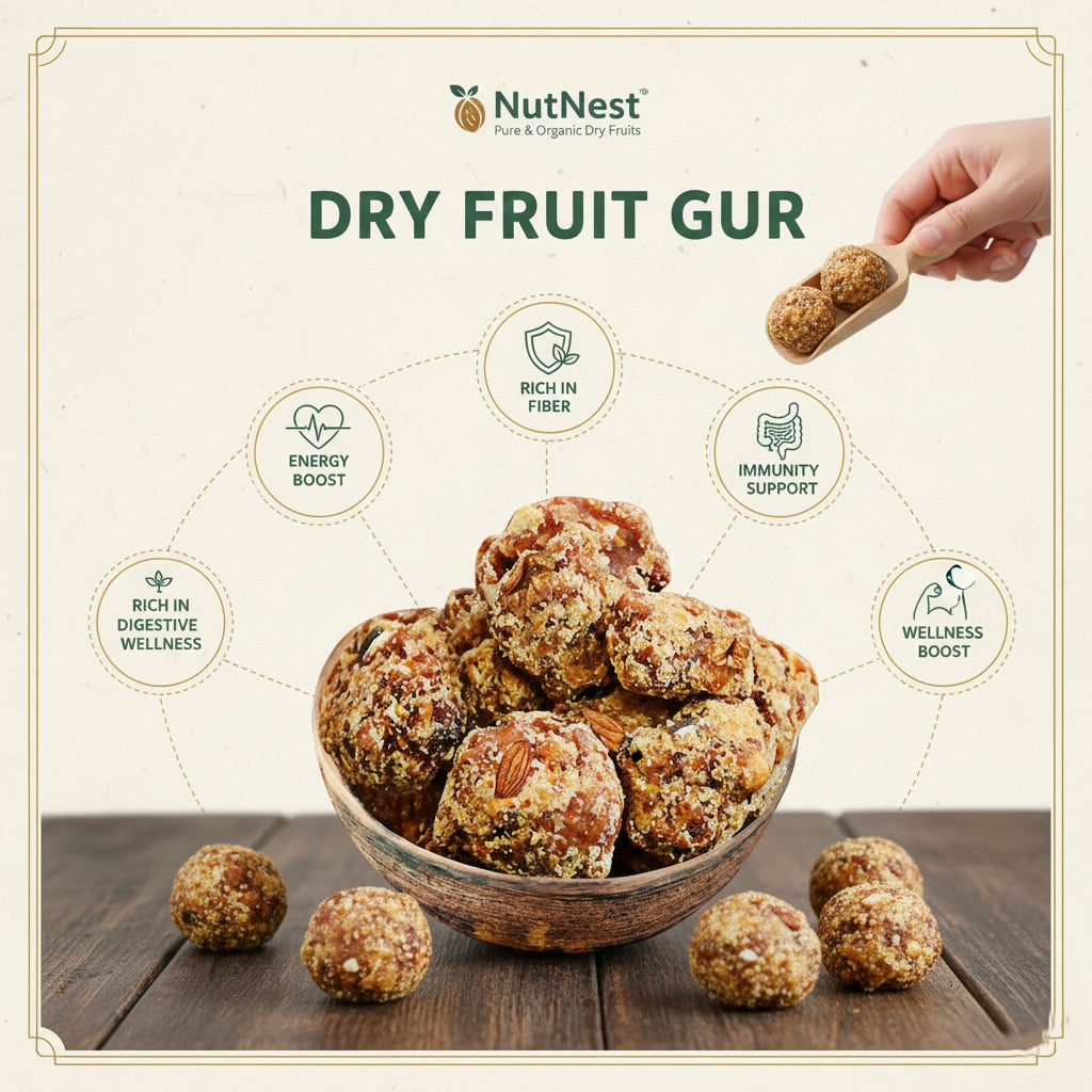 Dry Fruit Gur (اعلیٰ معیار ڈرائی فروٹ گڑ)